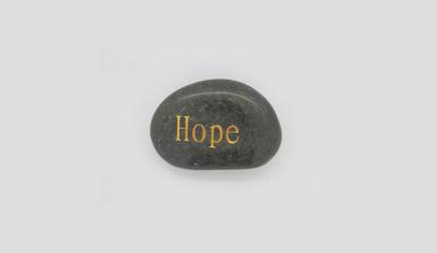 How to find hope like the word on this rock.