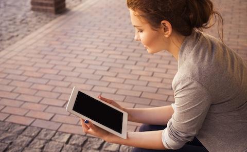 woman reading